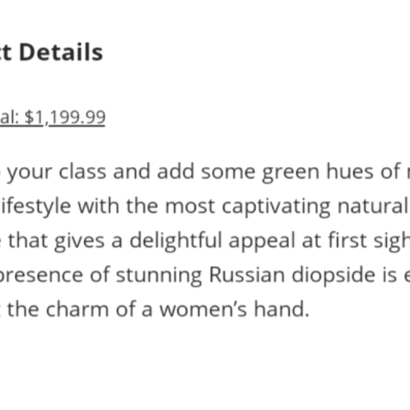 Natural Chrome Russian Diopside Diamond Baguette White Silver - Picture 3 of 15